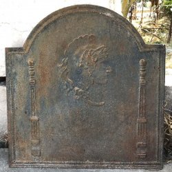 PLAQUE DE CHEMINEE FONTE H65