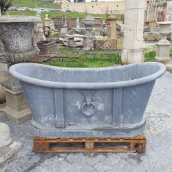 BAIGNOIRE ACIER ZINGUE ET BOIS