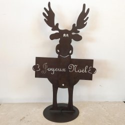 DÉCORATION CERF JOYEUX NOËL